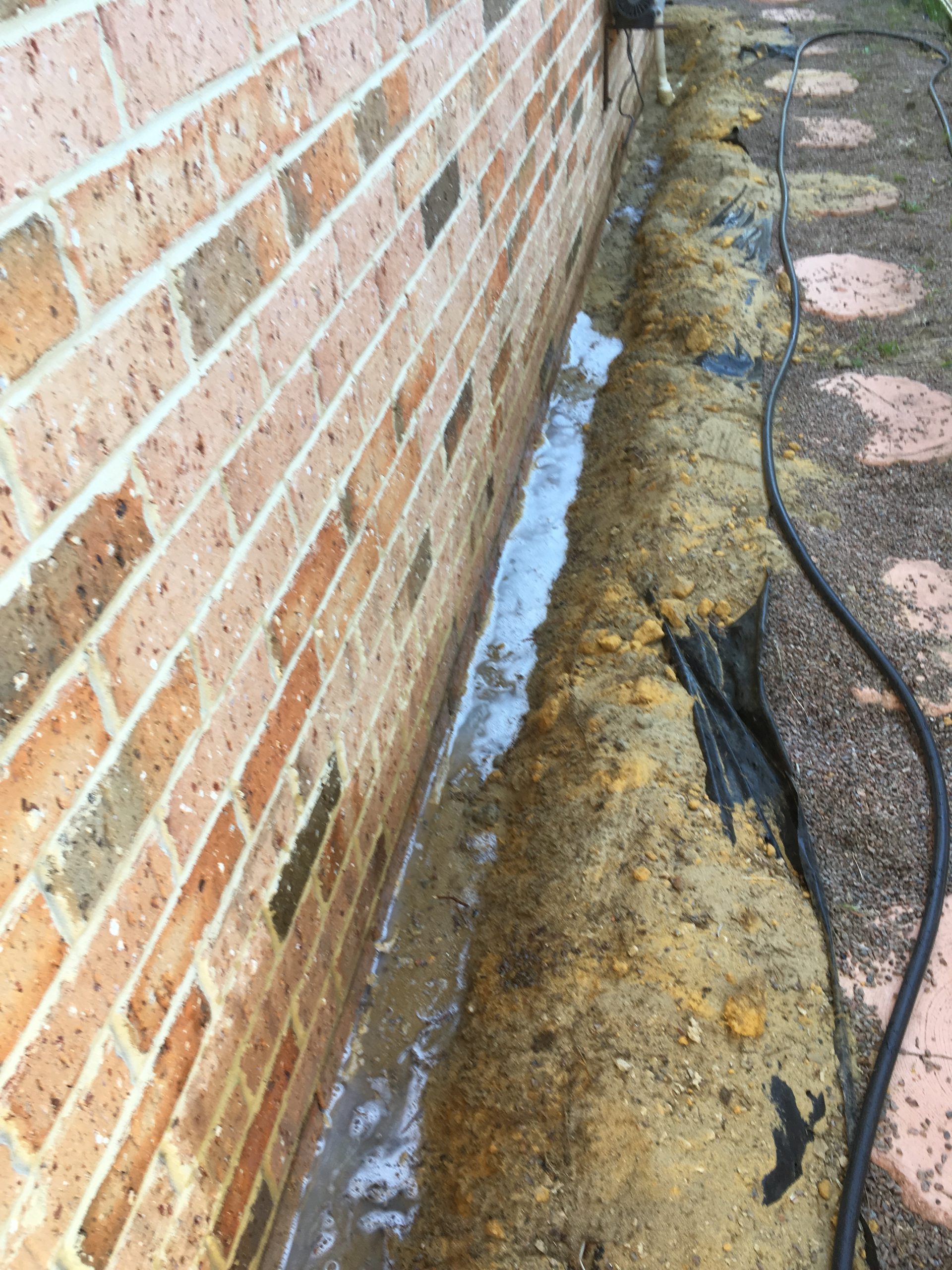 Trenching for termites