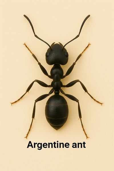 Close up image of an Argentine ant