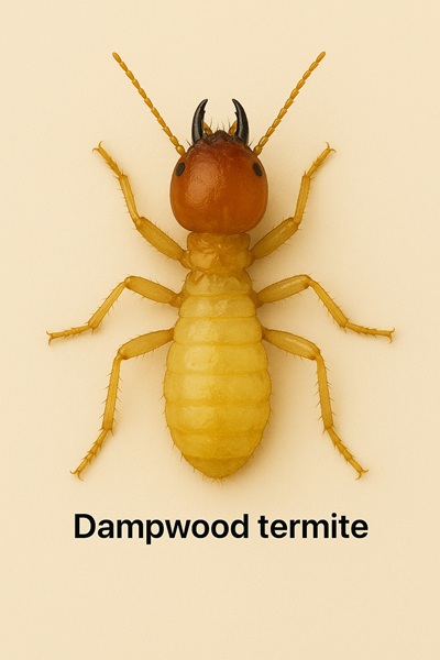 A close up of a Dampwood Termite