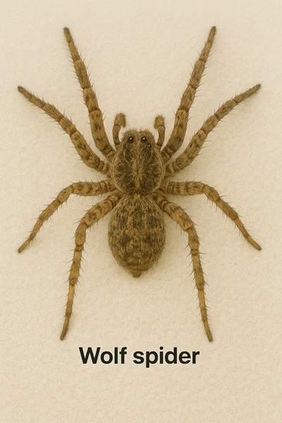 A wolf spider